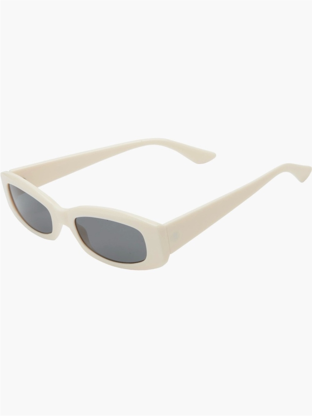 BP White Slim Rectangular Women's Sunglasses